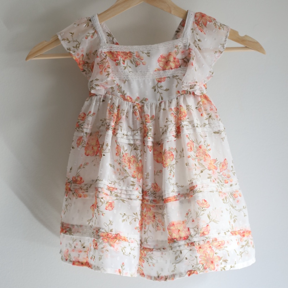 Rachel Zoe Floral Lace Dress 24‎ Months Cottage Core